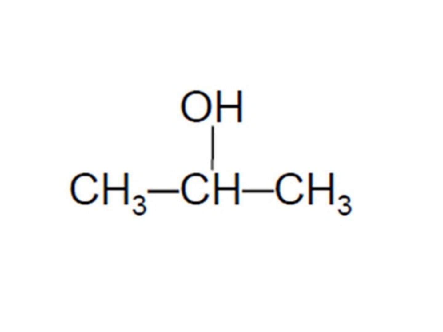 <p>a secondary alcohol with 3 carbons</p>