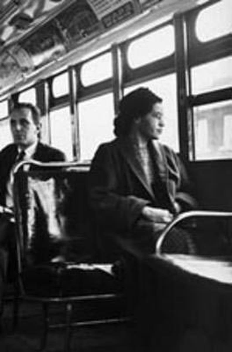 <p>In 1955, after Rosa Parks was arrested for refusing to give up her seat on a city bus, Dr. Martin L. King led a boycott of city busses. After 11 months the Supreme Court ruled that segregation of public transportation was illegal</p>