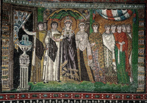 <p>Mosaic of Empress Theodora</p>