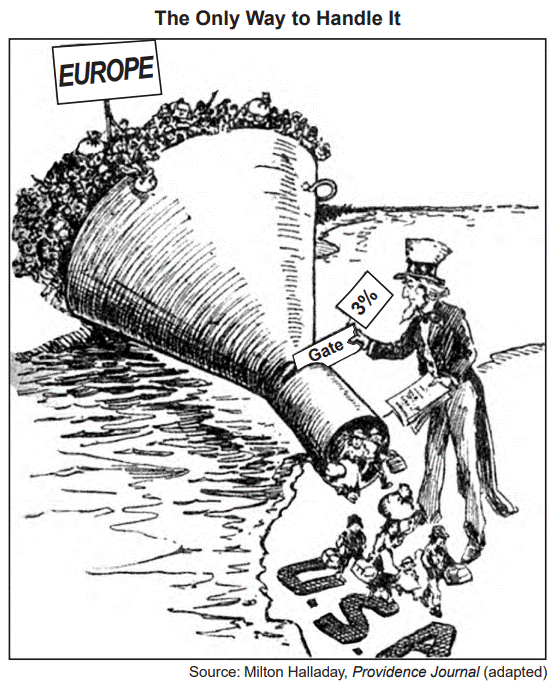<p>The policy represented by this cartoon was a response to</p>
