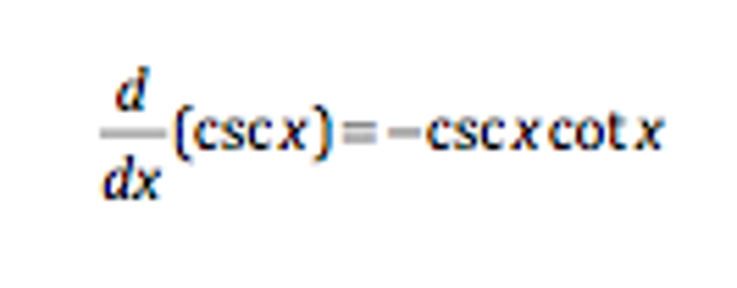 <p>-cos(x)/sin^2(x) OR -csc(x) * cot(x)</p>