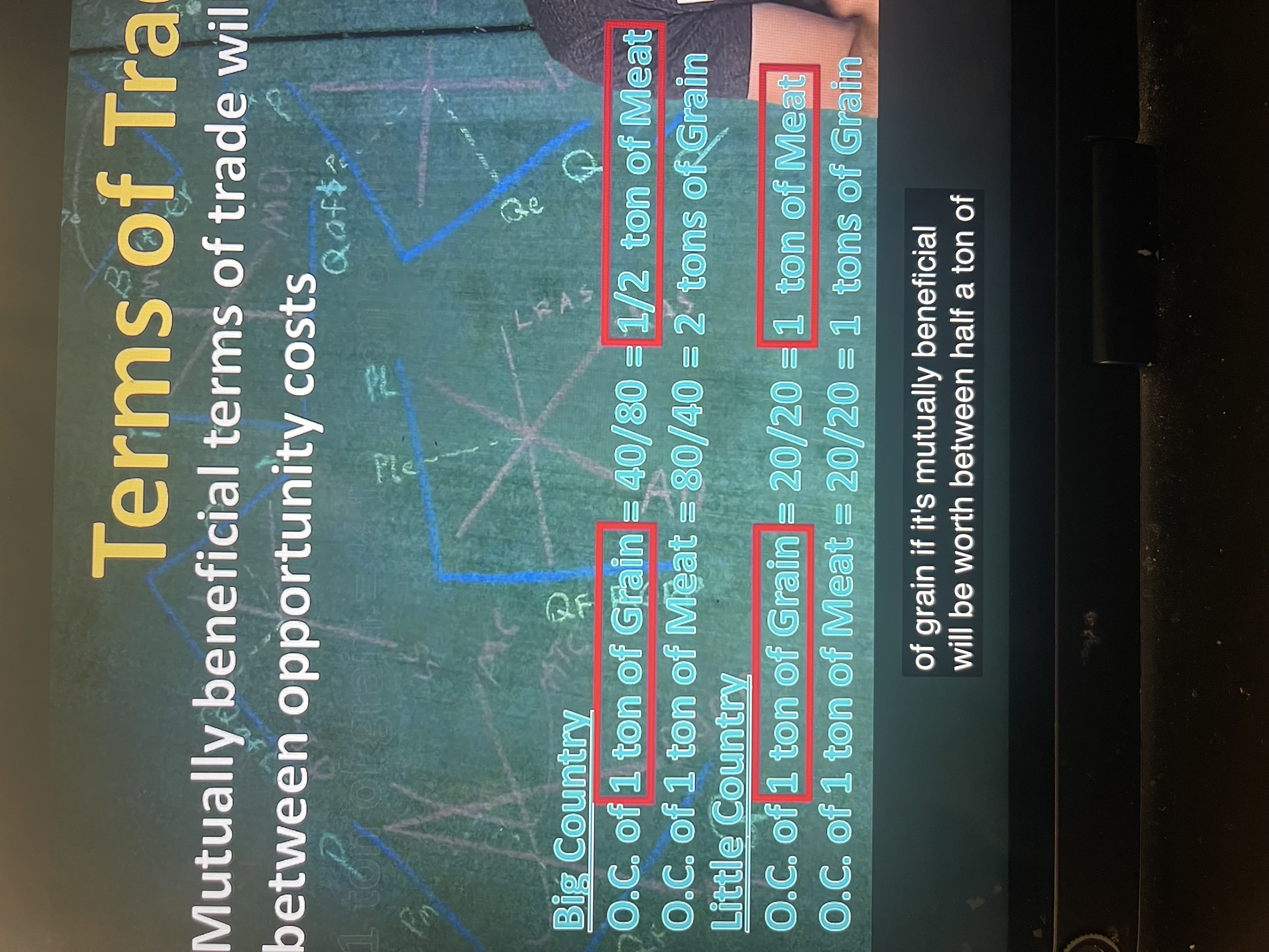 <p>what would a mutually beneficial trade be for these two countries?</p>