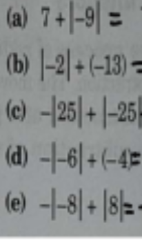 <p>Find the value of each of the following:</p>