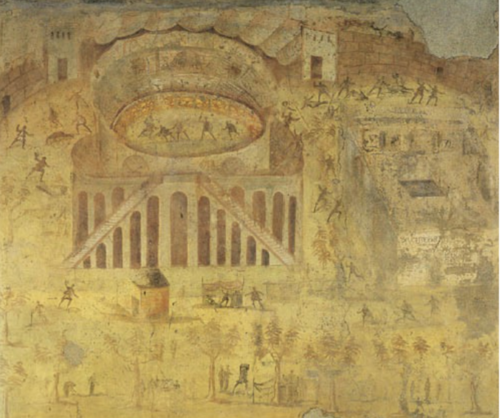 <p>Riot in Pompeii Amphetheater</p>