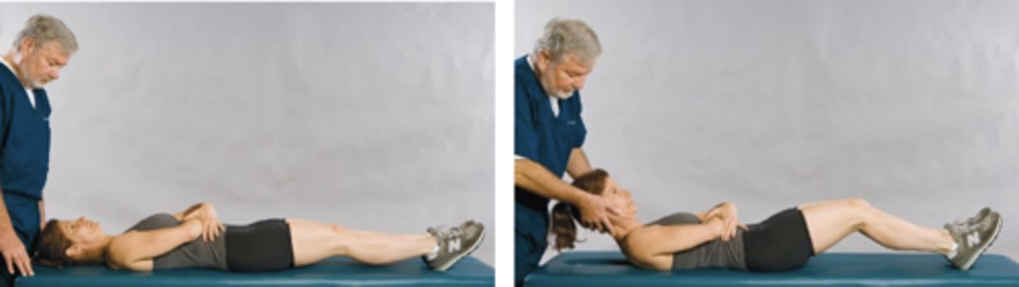 <p>Assessment for:</p><p>- Meningeal irritation</p>