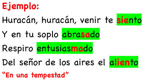 <p>Verso con palabra final acentuada en la penúltima sílaba</p>