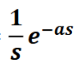 <p>e^-as/s</p>