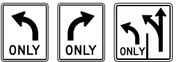 <p>Lane-Use Control signs</p>