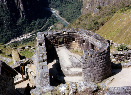 <p>2.28 Inca, Machu Picchu, Torreon or Temple of the Sun, c. 1450 CE.</p>