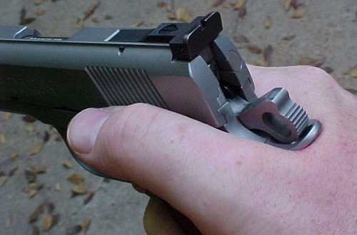 <p>This is a component of the firing mechanism, which strikes the firing pin.</p>