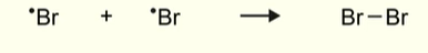 <ul><li><p>2 free radicals react together to from a molecule with no unpaired electrons</p></li><li><p>Thus forming a stable molecule</p></li></ul><p></p>
