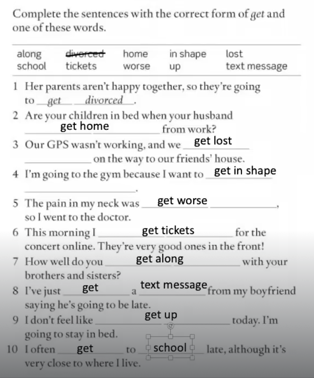 <p></p><p><strong><u><mark data-color="#f0dd86" style="background-color: rgb(240, 221, 134); color: inherit;">CONTROLLED PRACTICE 2 </mark><mark data-color="#dbedbf" style="background-color: rgb(219, 237, 191); color: inherit;"> - GRAMMAR CHECK</mark></u></strong></p><p>.</p><p>The Ss filled in the blanks using the same words they learned in class.</p><p>Now it’s time to correct the grammar to account for tense etc.</p><p></p>