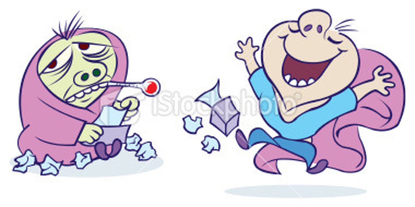 <p>to get well/sick</p>