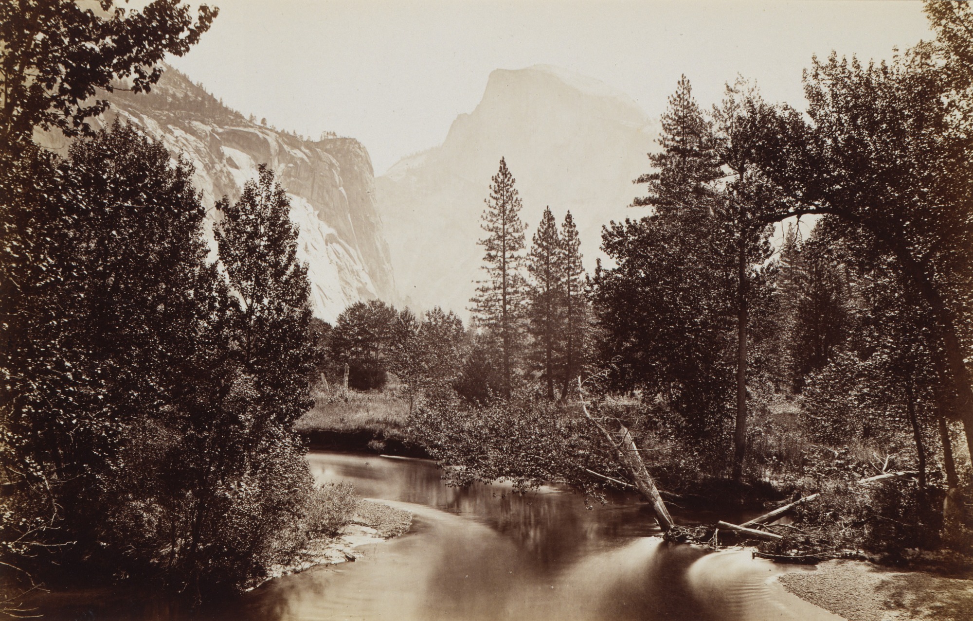 <p>Carleton E. Watkins — <em>Half Dome, Yosemite, California</em> (c. 1870)</p>