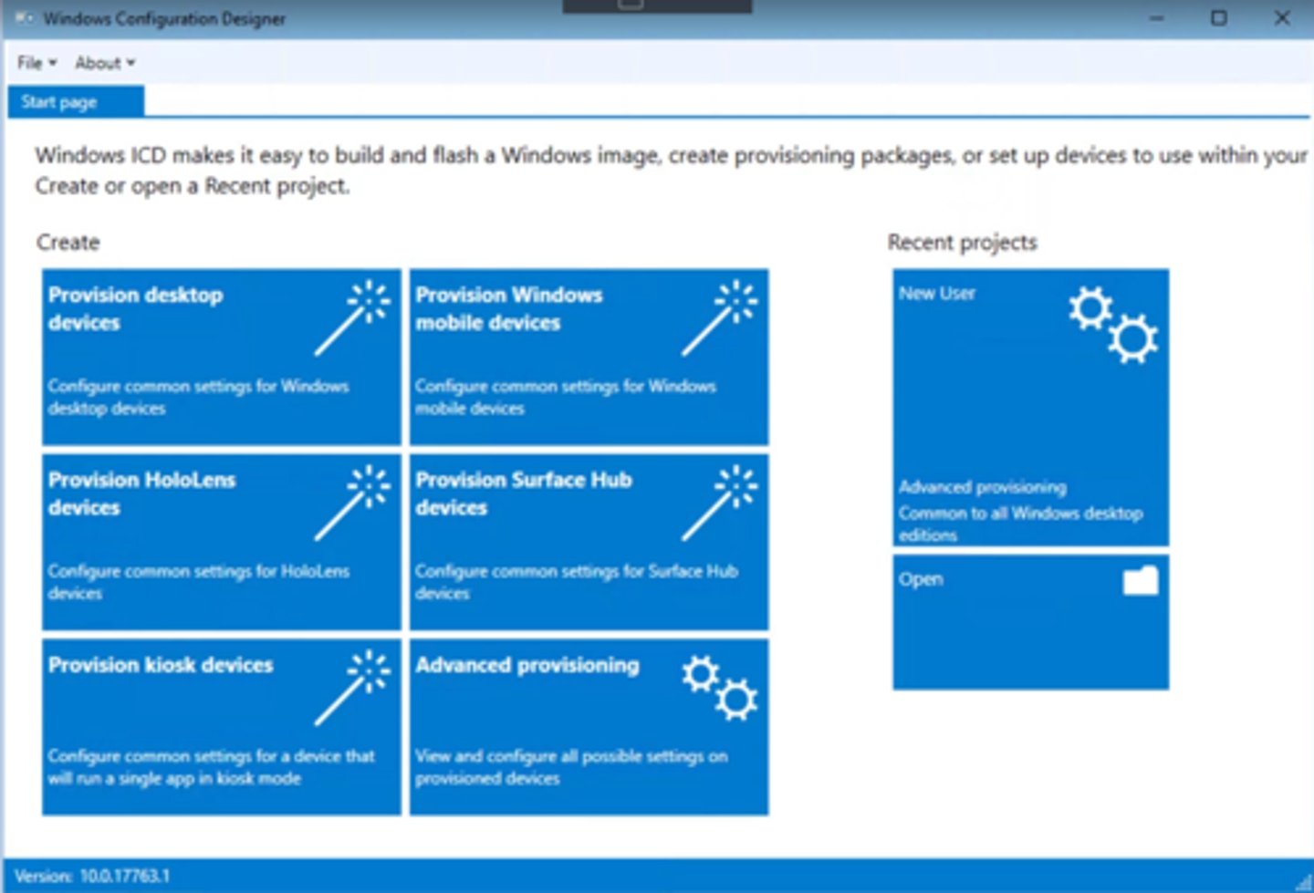 <p>Windows Configuration Designer -- WCD for short. Comes with the WADK</p>
