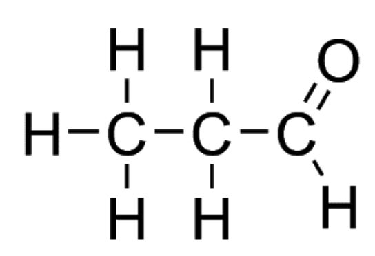 <p>Draw a displayed formula ( propanal ) + [ O ] → ? </p>