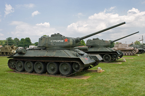 <p>This was the principal Soviet battle tank during World War II. It had a powerful 76-millimeter gun and thick armor that made it impenetrable to any German tank round. The Germans had no idea the tank existed until they invaded the Soviet Union in 1941.</p>