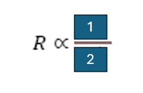 <p>resistance to air flow within a tube is proportional to…?</p>