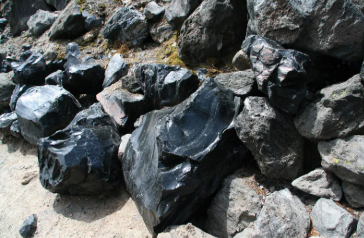 <p>obsidian- igneous </p>