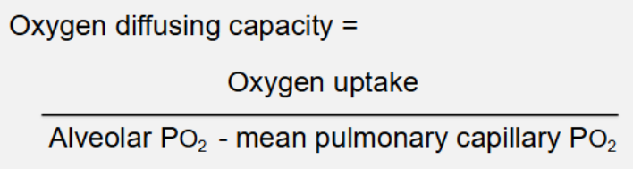 <ul><li><p>mean pulmonary capillary PO<sub>2</sub> is difficult to measure, so this is generally not used</p></li></ul><p></p>