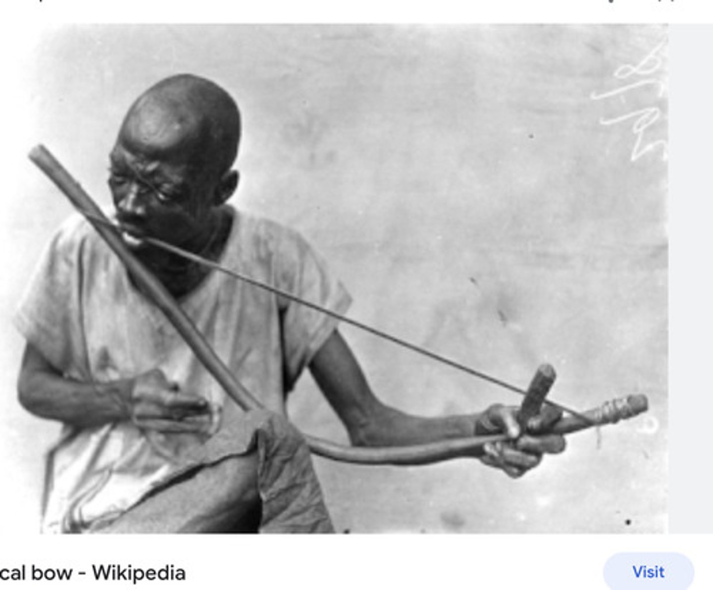 <p>consists of a single string attached<br>to each end of a curved stick, similar to a bow and arrow. The string is held in the mouth and the string is either plucked or struck with another stick, producing a percussive yet delicate sound.</p>