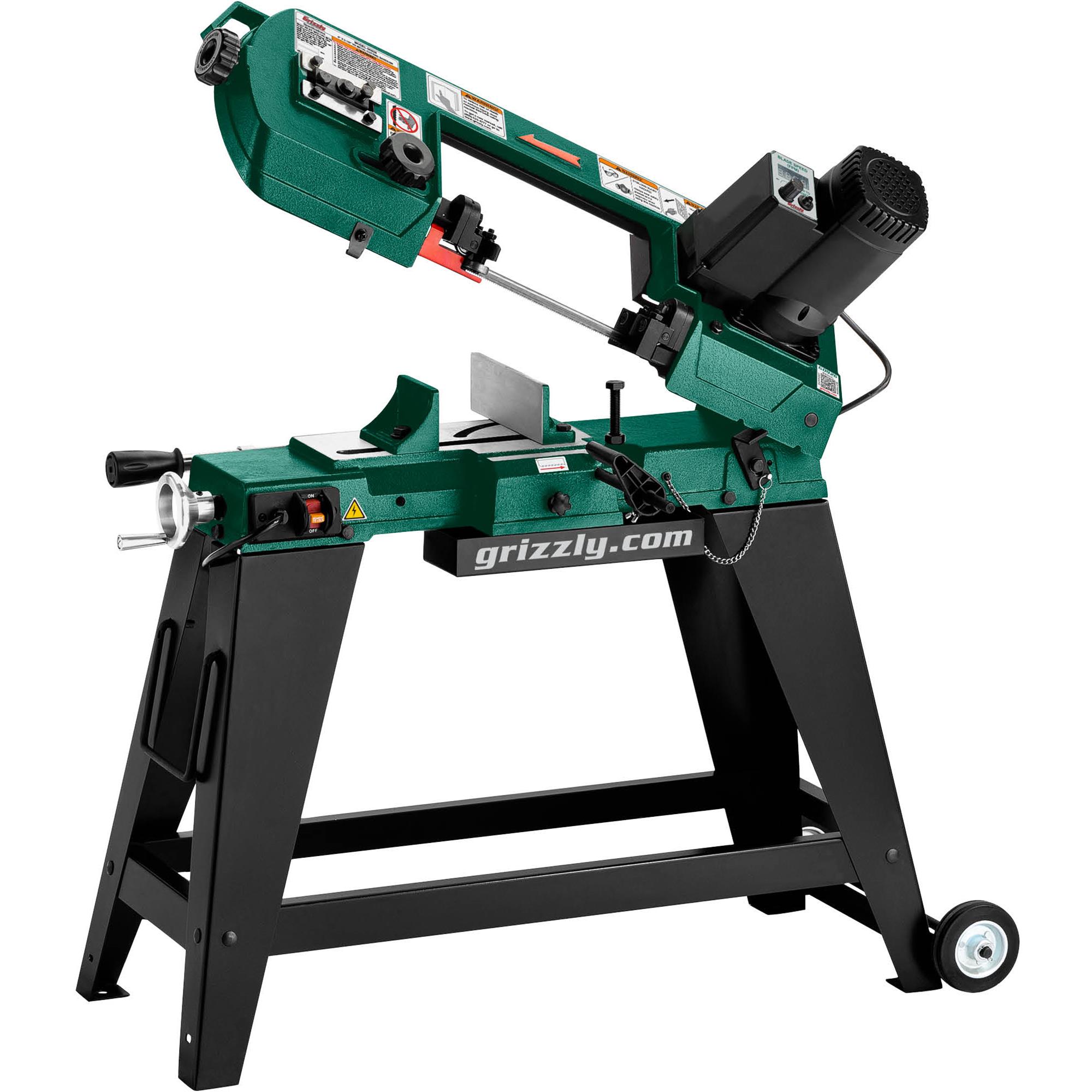 <p>It consists of a toothed metal band coupled to, and <strong>continuously driven around</strong>, the circumferences of two wheels. It is used to cut aluminum, steel, and composite parts</p>