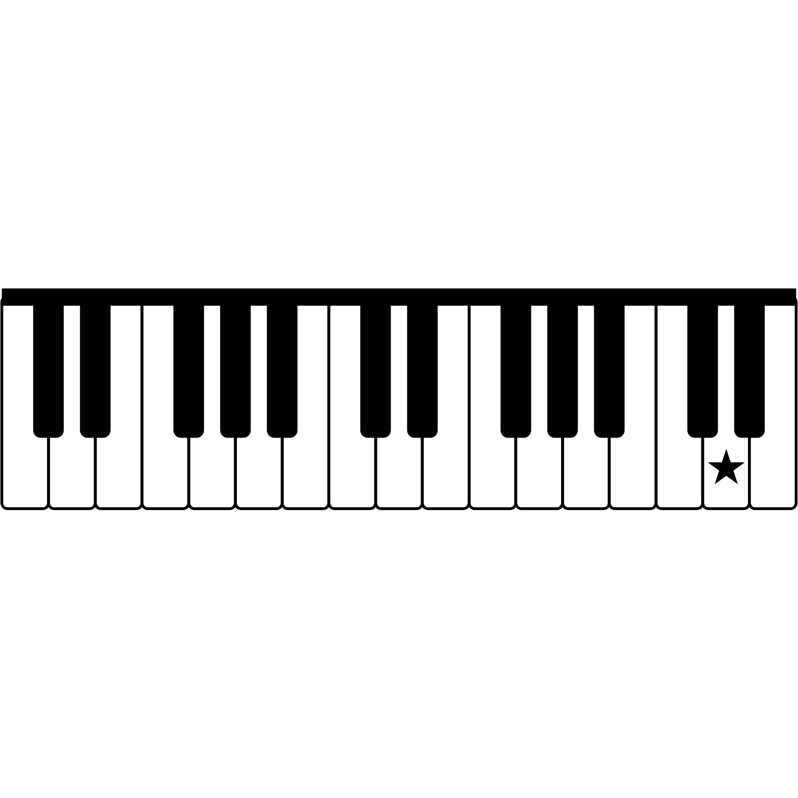 <p>What note is the star on?</p>