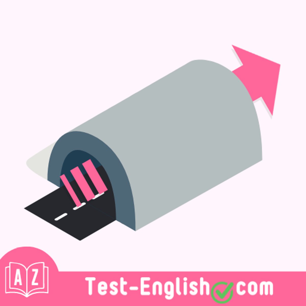 <p>Go … the tunnel and continue straight.</p>