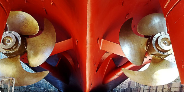 <p>ship's propellers</p>