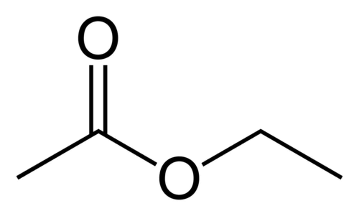 <p>picture is ethyl acetate</p>