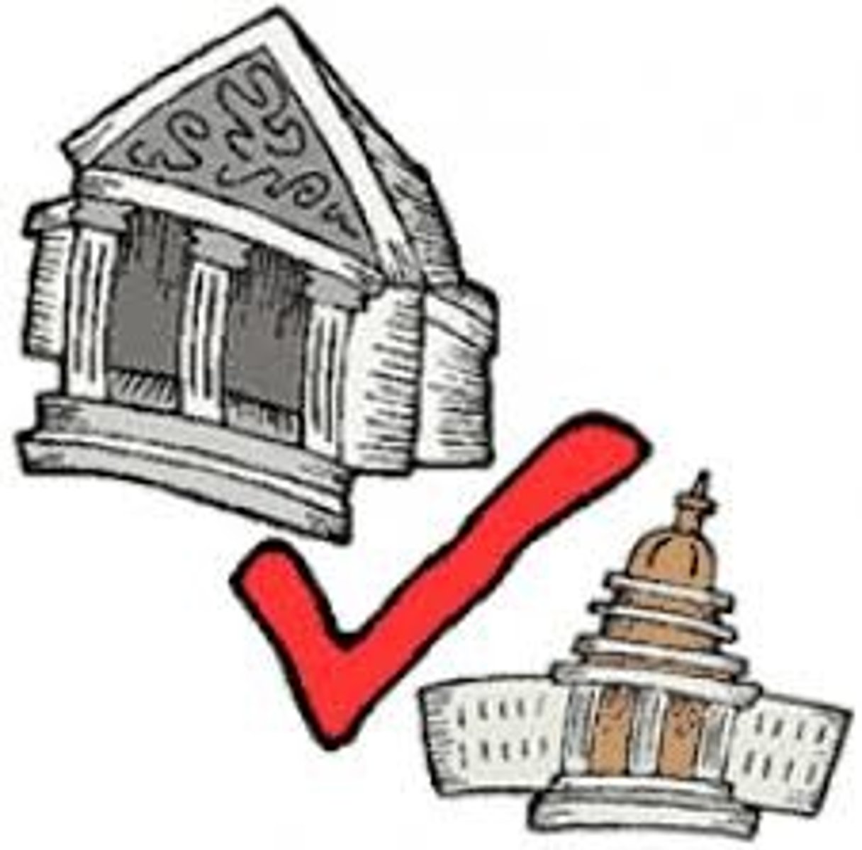 <p>Judicial power that allows the court to determine the constitutionality of laws.</p>