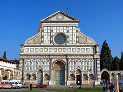 The front face of a building