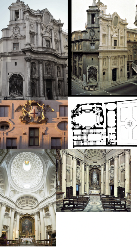 Borromini, AWESOME BUILDING SQUEEZED ONTO SMALL STREET