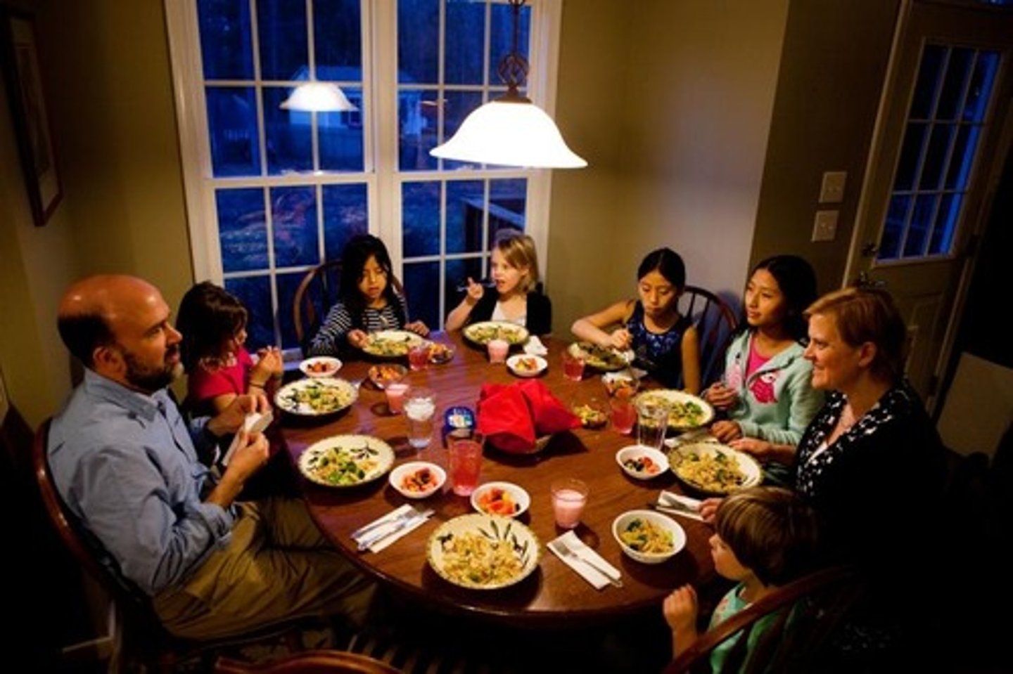 <p>evening, dinner</p>