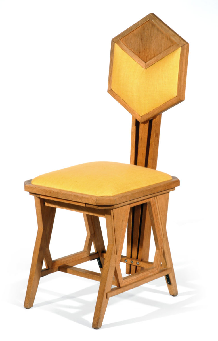 <p>Imperial Hotel Peacock Chair, 1915, Wright</p>