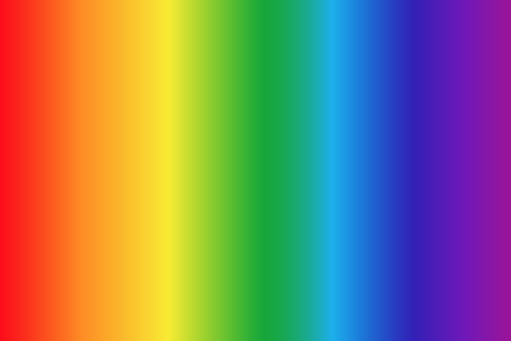 <p>The spectrum of light frequencies we can see. </p>