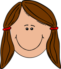 I have brown hair.