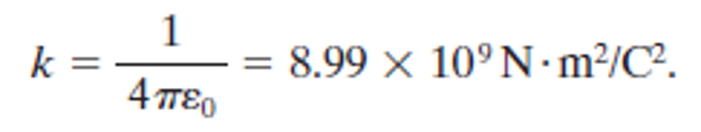 <p>k = 9x10^9 Nm^2/C^2</p>