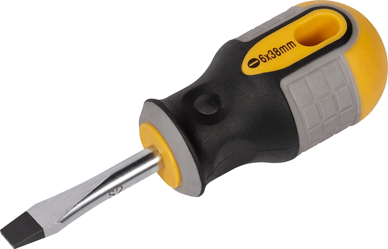 comes in either Standard or Philips screw driver with short shank or blade and a shorted handle used to
turn screws in tight space where standard screw driver cannot be used.