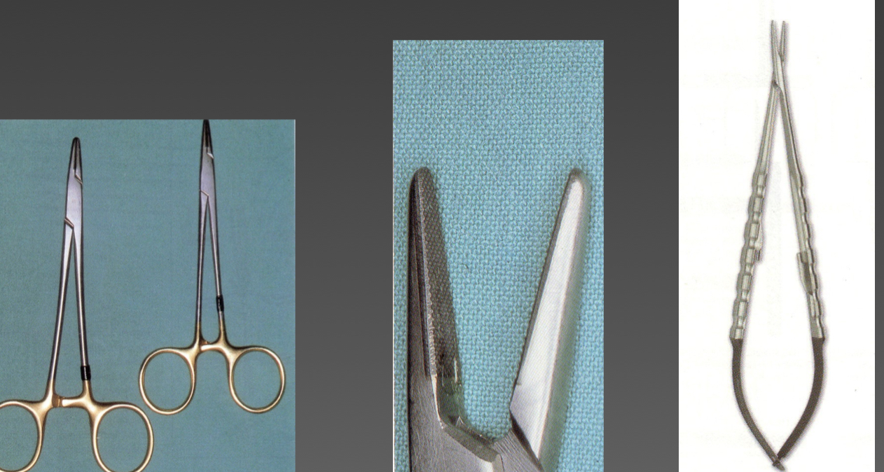 <p>Needle holder- forcipression tweezer to hold suture needles&nbsp;</p>