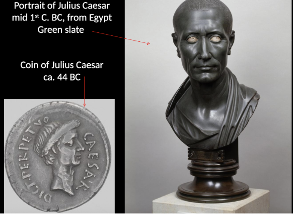 <p>Portrait of Julius Caesar </p>