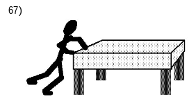 <p>Mary pushes horizontally on a large, heavy table, which is standing alone in the middle of a room,and notes that the table does not move despite the fact that she is pushing on it (see the figure). Whydoesn&apos;t the table move?</p>