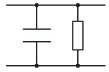 <p>The time constant of the circuit shown is estimated to be about one minute. The capacitance and resistance values of the components are not known. Describe an experiment to determine the time constant of the circuit.</p>