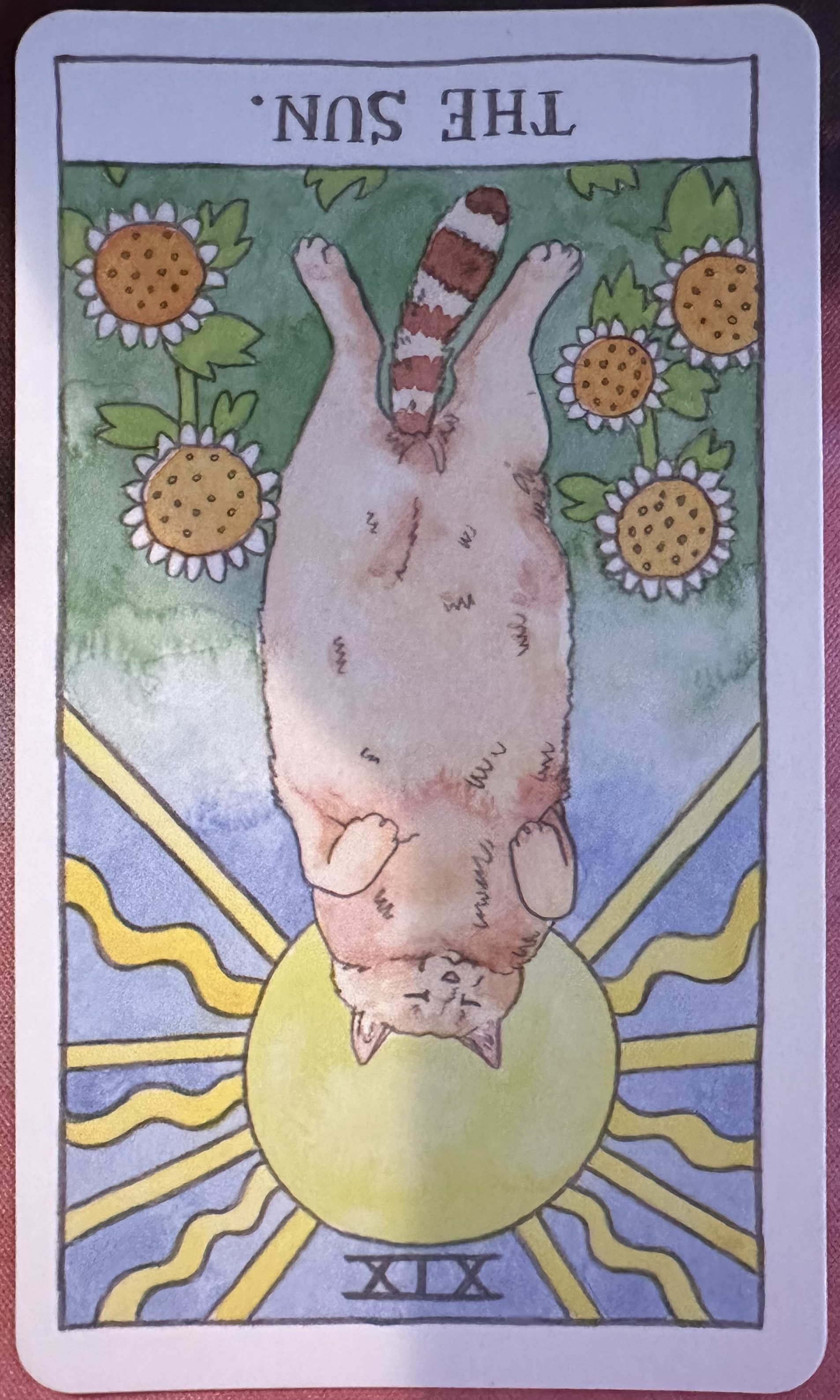 <p>The Sun (XIX) Reversed</p>