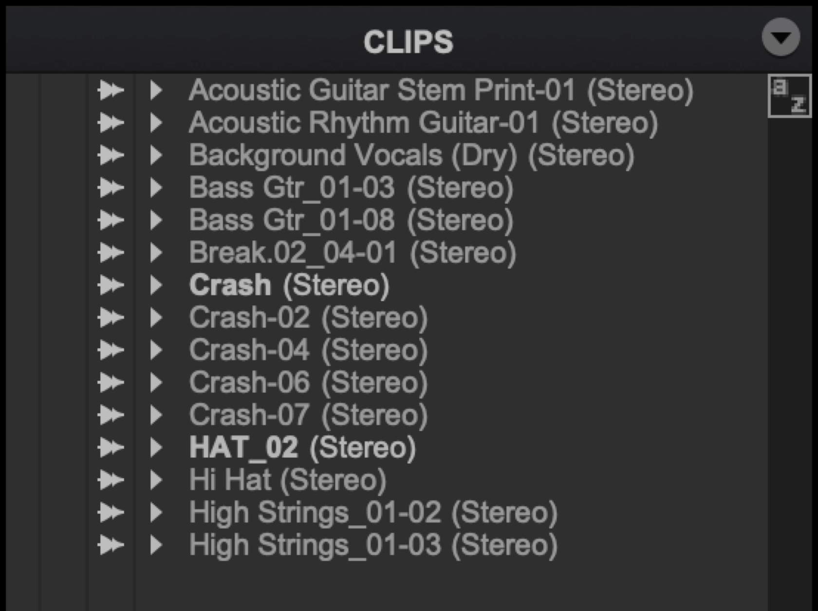 <p>Refer to the Image: How many whole-file clips are shown below?</p>