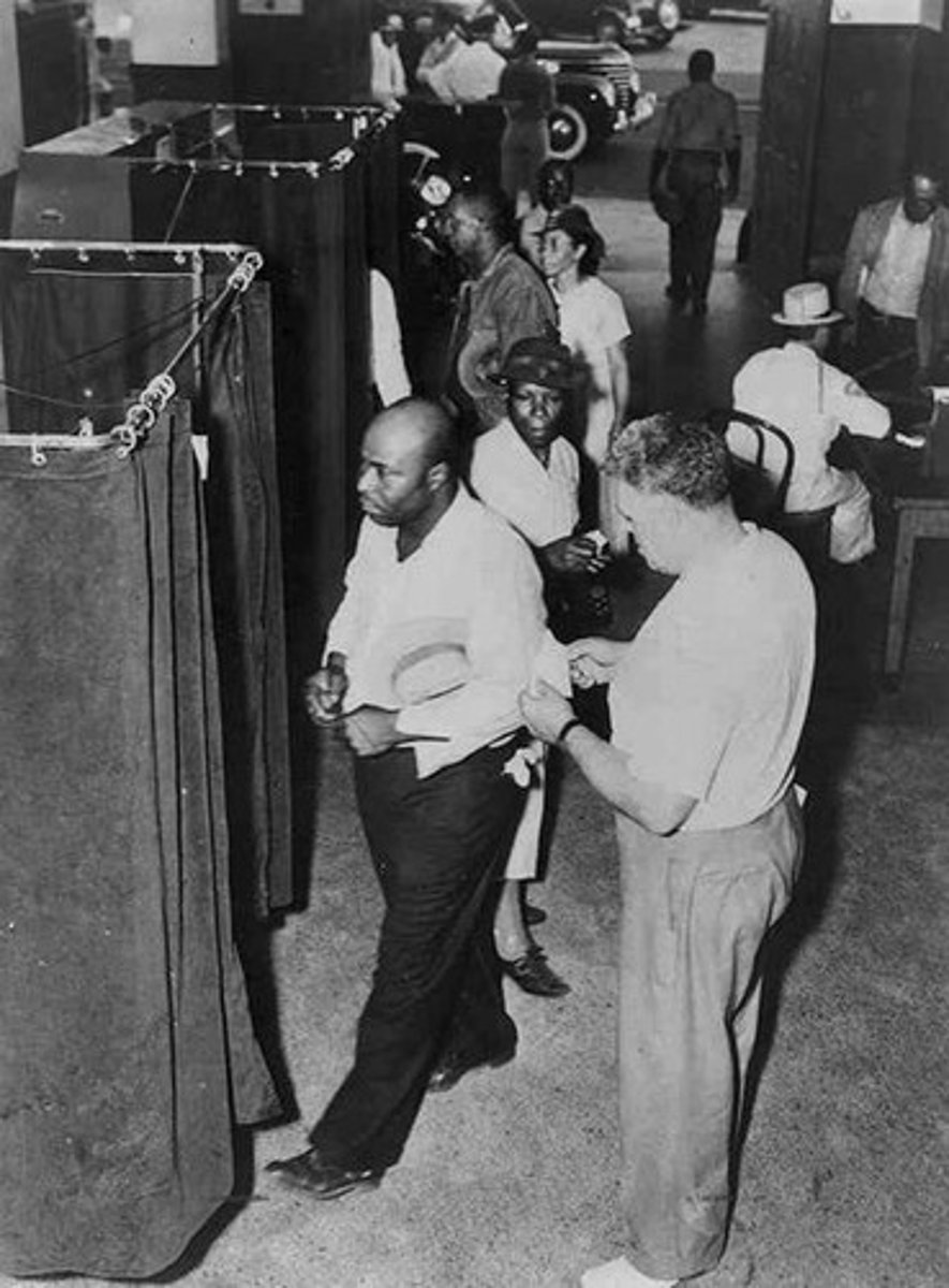 <p>prohibited states from forcing voters to pay a "poll tax" in order to vote</p>