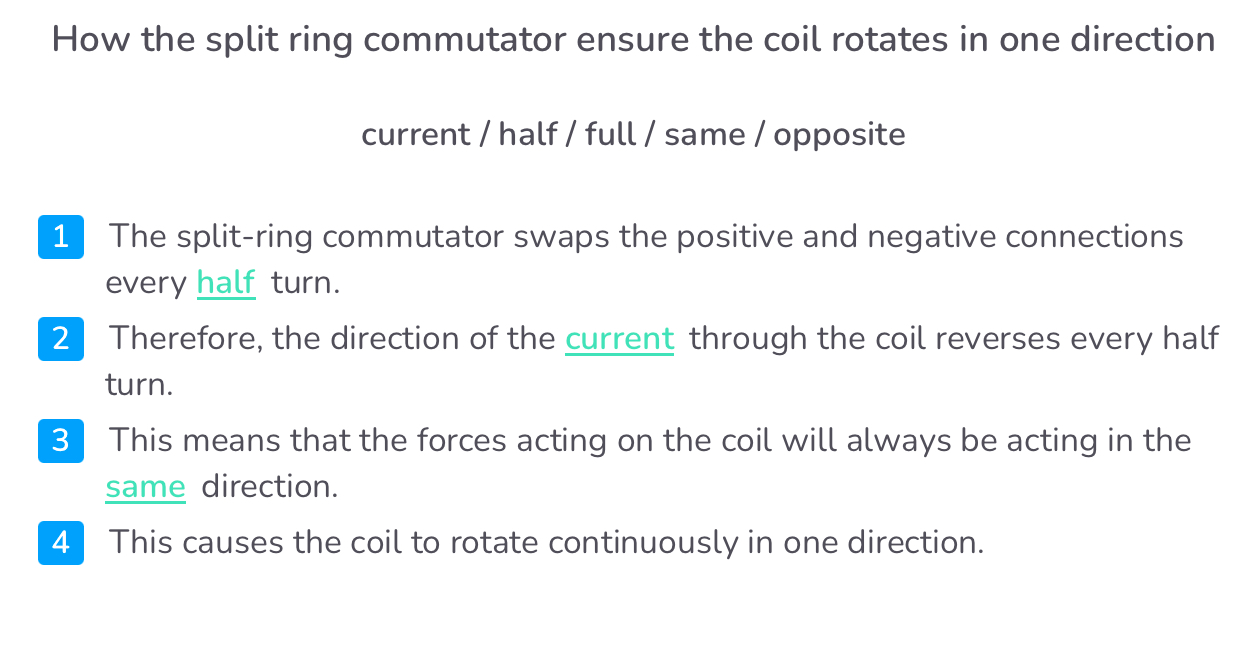 <p>Use split ring commutator </p>