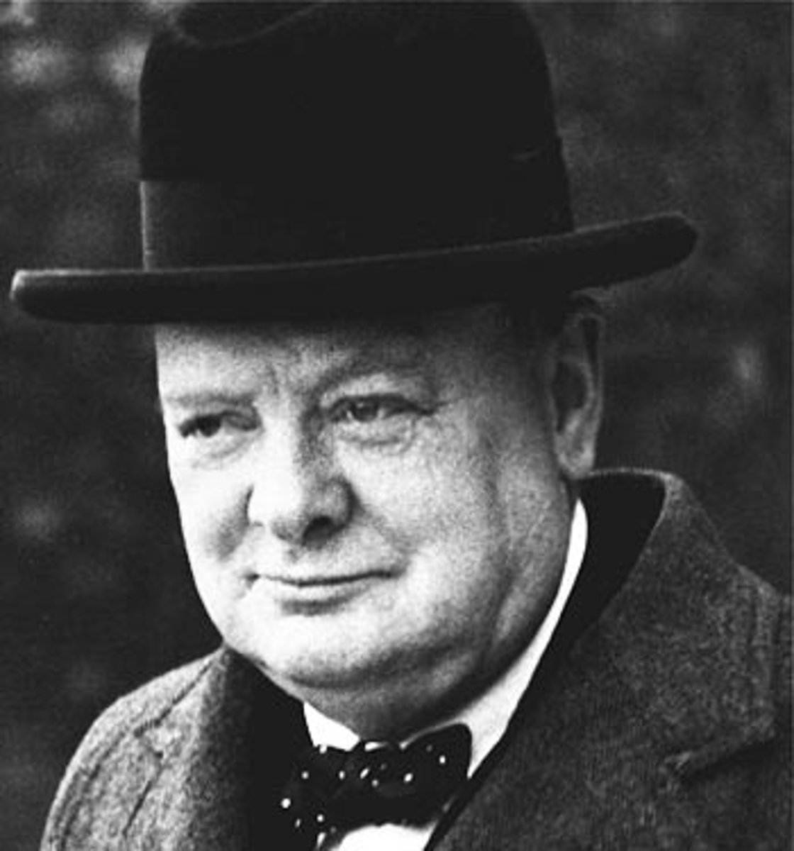 <p>(1874-1965) British politician and Prime Minster of Great Britain from 1940 to 1945, and 1951 to 1955. He is regarded as the finest British leader of the 20th century and was instrumental in leading Britain to victory during World War II.</p>