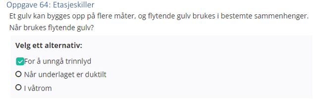 <p>For å unngå trinnlyd</p>