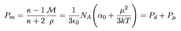 <p>distortion = α<sub>0</sub></p><p>orientation = μ²/3kT</p>